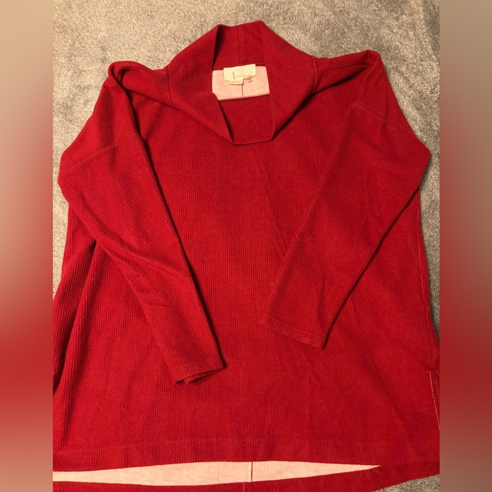 Anthropologie Red cowl neck Women's Sweater